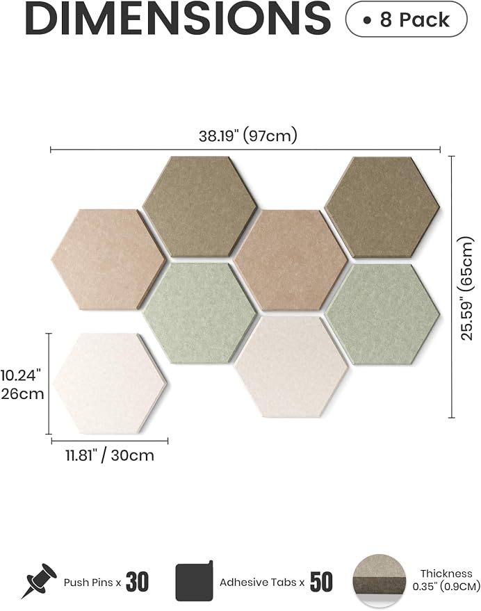 Fluxynara Hexagon Cork Board Alternative - Image 2