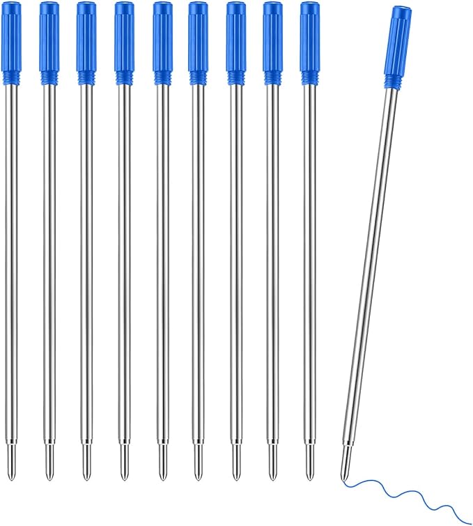 Ballpoint Pen Refills Blue Ink Compatible by CFDXK