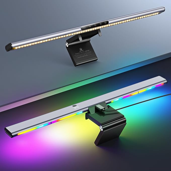 Syrinx Monitor Light Bar for Home Office & Gaming, Eye-Caring Computer Monitor by Syrinx