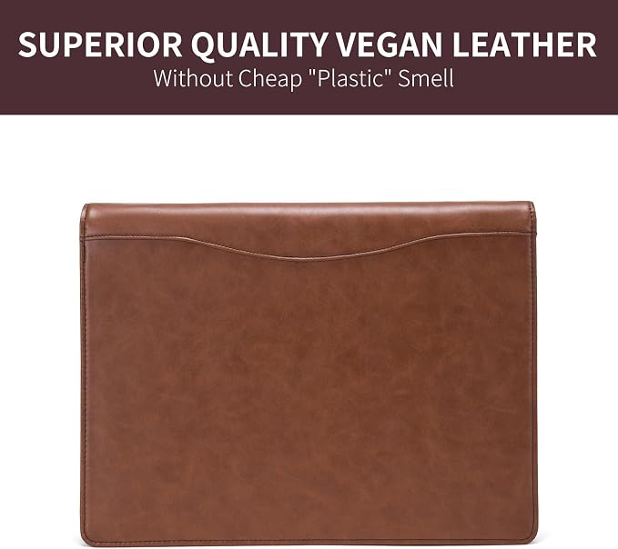 Geslun Personalized Vegan Leather 3 Ring Binder, Custom 8.5 x 11 Letter Size - Image 4