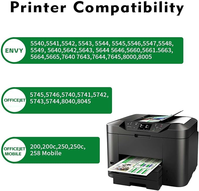 Replacement for HP 62xl Ink Cartridge Combo Pack - High Yield Ink Cartridges Compatible for hp Ink 62, Envy 5540 7640 7645 5660 OfficeJet 200 250 5740 Ink, Black, Tri-Color, 2 Pack-DeskLoop Office