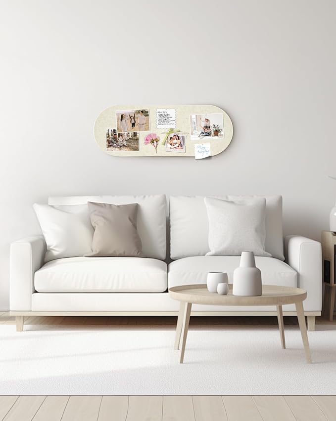 Arched Felt Bulletin Board, Cork Board Alternative - Image 7