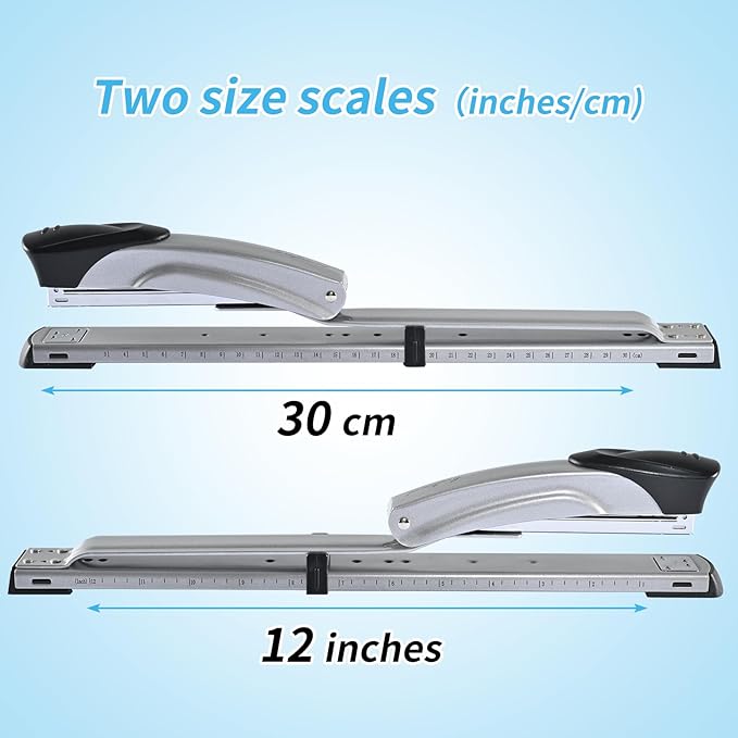 Long Reach Stapler, with 2000 Staples & Stapler Remover Full Strip，20-25 Sheet - Image 3