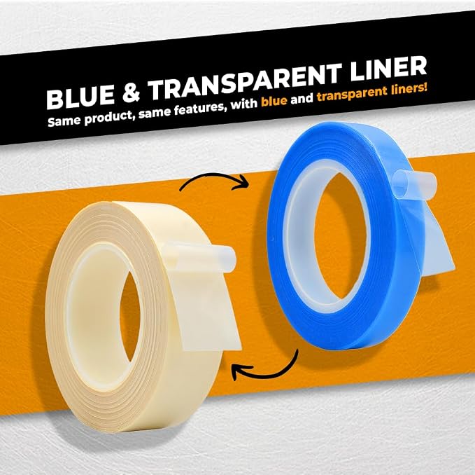 WOD SPT7A UHMW Polyethylene Transparent Film Slick Tape, 1/2 inch. x 36 yd. - Image 5