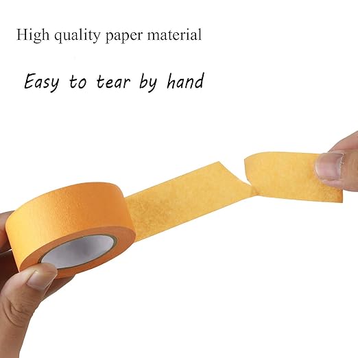 Colored Masking Tape, Colored Painters Tape for Arts & Crafts, Labeling or Coding - Art Supplies for Kids - 6 Different Color Rolls - Masking Tape 1 Inch x 13 Yards (2.4cm X 12m)