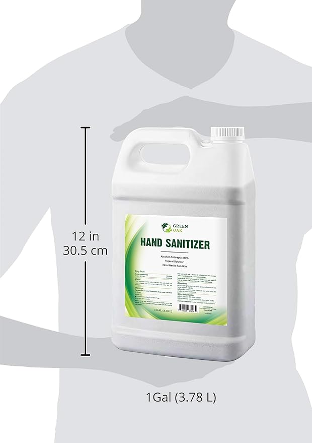 Green Oak Hand Sanitizer Hand Sanitizer Spray Refill (1 Gallon)-DeskLoop Office