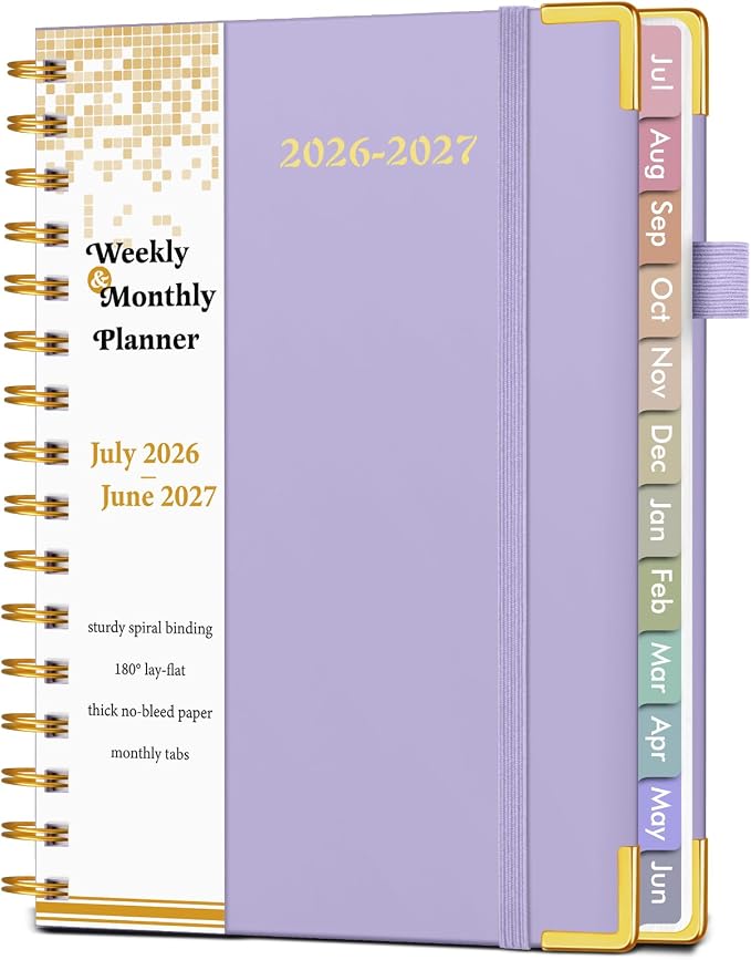 Academic Planner 2026-2027, Hardcover Weekly and Monthly Calendar Planner from by Unknown