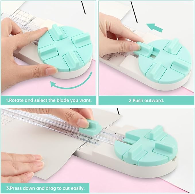 Paper Cutter, 4-in-1 Paper Trimmer, Photo Cutter, Perforated, Creasing - Image 5