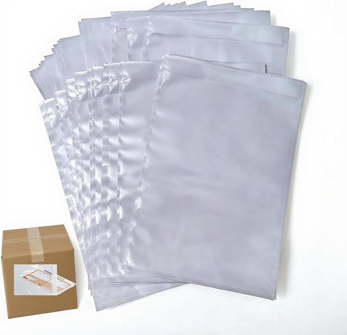 200PCS 6.7" x 10" Clear Packing List Envelopes, Self-Adhesive Packing Slip by Unknown