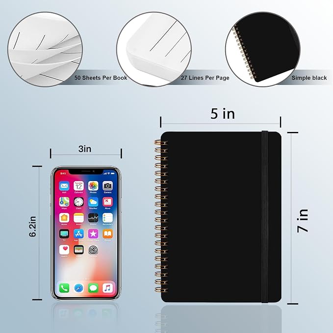 4 PCS Spiral Notebook, Spiral Journal Notebook, Notebooks - Image 2