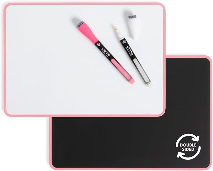 U Brands Double-Sided Lap Board, 8.25 x 11.75, Dry Erase and Chalkboard Surfaces by UBrands