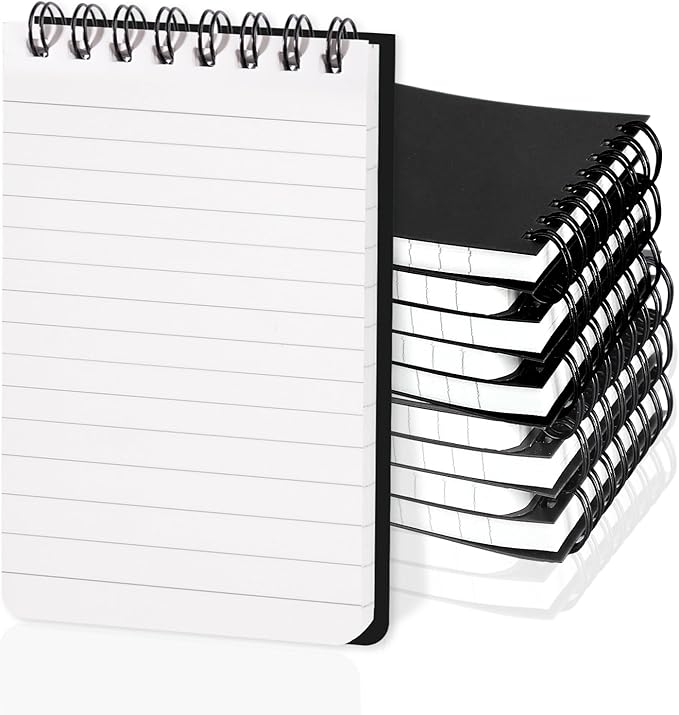 Thboxes 8 Pack Pocket Notebooks, 3 x 5 Spiral Notepads Mini Notebook 60 - Image 2