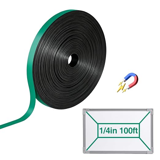 CHUNNIAO 1/4" x 100' Green Magnetic Tape by CHUNNIAOUSMARKET