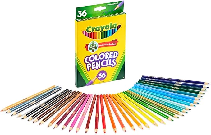 Crayola Colored Pencils, Kids Pencil Set, Pre-Sharpened Coloring Book Pencils - Image 5