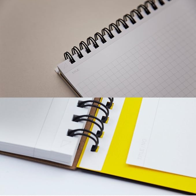 Maruman Mnemosyne Unruled Notebook- Horizontal A4, 8.27" x 11.69", 70 Sheets / - Image 2
