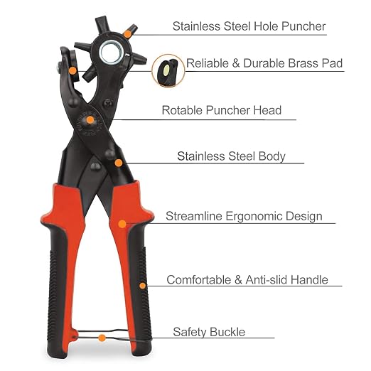 Leather Hole Punch, Belt Hole Puncher - Image 7
