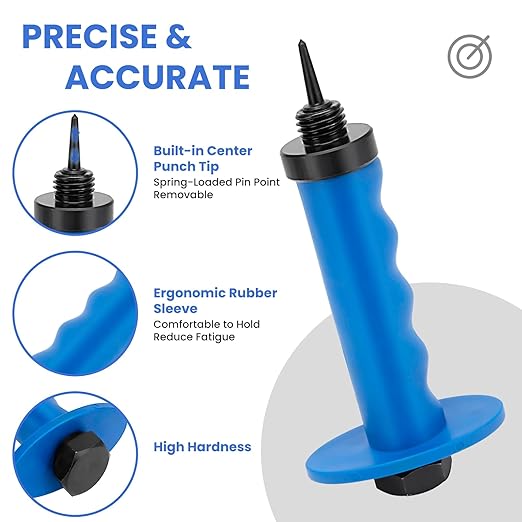 Hollow Punch Set with Pin Point Punch Shaft, Hollow Punch Kit - Image 3