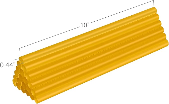 FIXSY Hot Glue Gun Sticks Premium, Full Size 10" Long x .44" Diameter 7/16 11mm, 5LB Box Glue Stick, Approx. 90 Sticks- Compatible with Most Glue Guns-DeskLoop Office