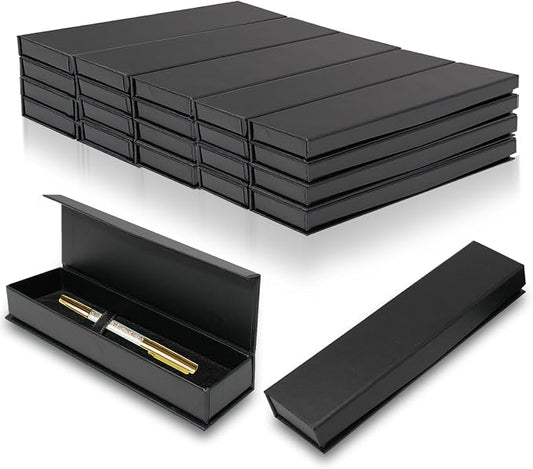 Olutacot 21 Pcs Pen Gift Boxes Empty Black Ballpoint Pen Gift Box by OLUTACOT