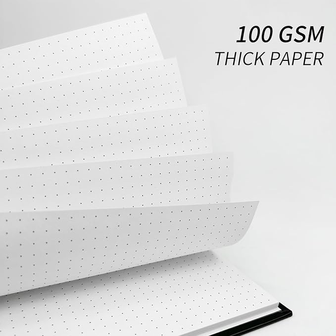 Bullet Dotted Spiral Notebook 8.5" x 11" A4 Large Dot Grid Journal, 100 GSM - Image 3