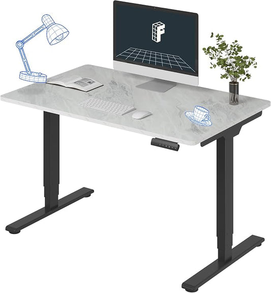 FLEXISPOT E6 3-Stage Dual Motor Electric Standing Desk 48 x 30 Sit Stand Up Desk by FlexiSpot
