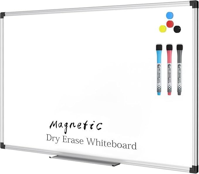 XBoard Magnetic Dry Erase Board/Whiteboard, 36 X 24 Inches Double Sided White by XBoard