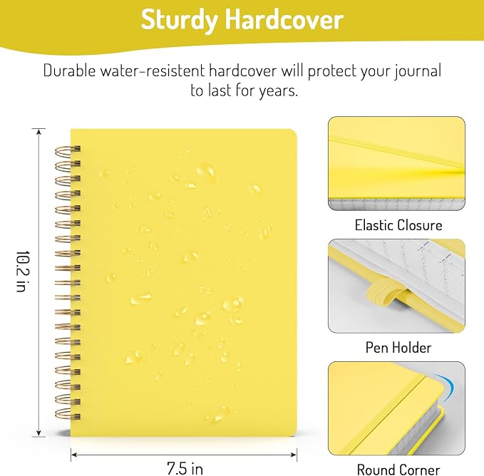 Forvencer Lined Spiral Journal Notebook - Image 6