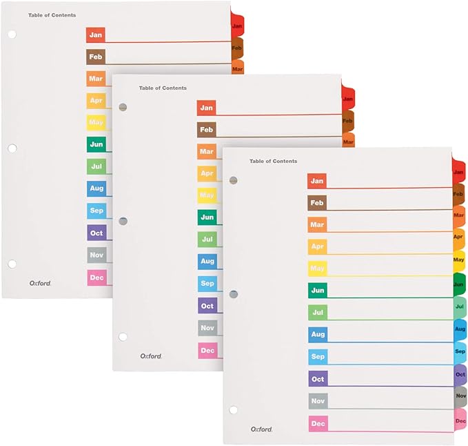 Oxford OneStep Binder Dividers, Dividers by Oxford