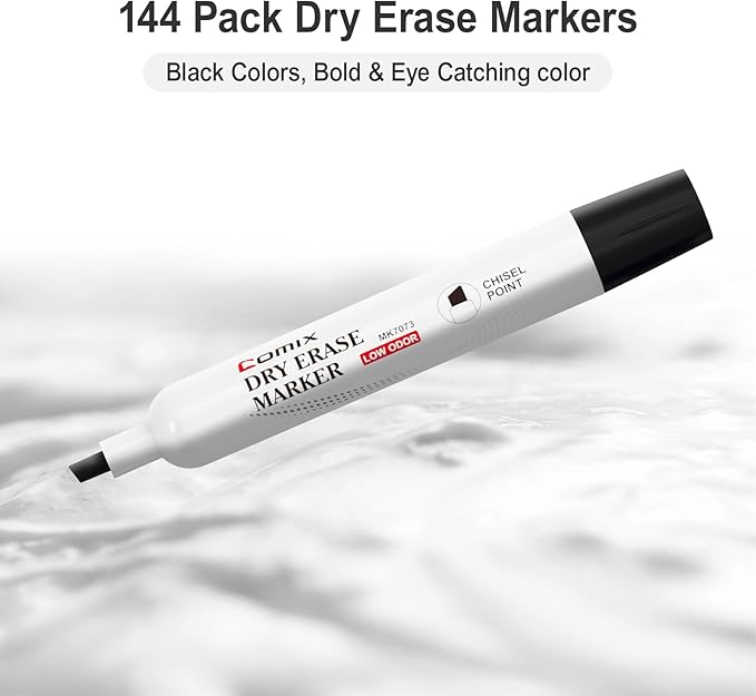 Comix Dry Erase Markers, 4 Sets of 36 Markers, 144 Markers Total, Chisel Tip - Image 2