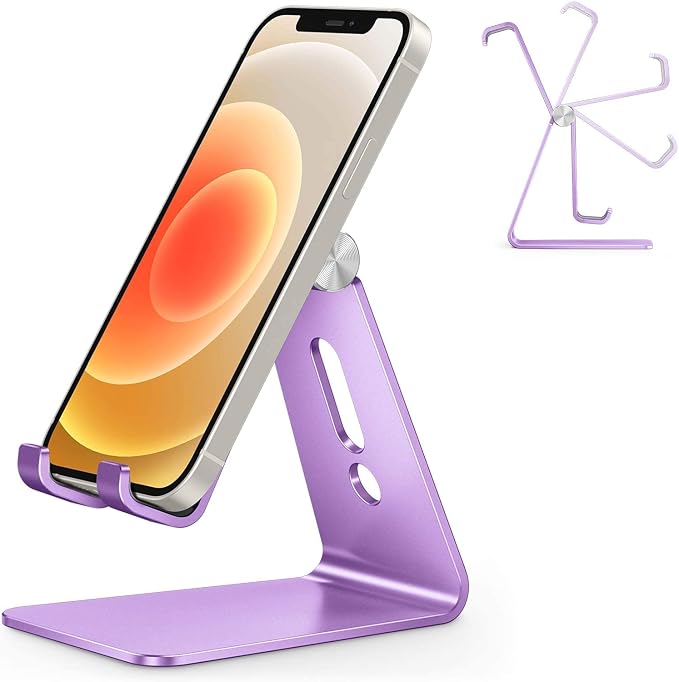 OMOTON Adjustable Cell Phone Stand, C2 Aluminum Desktop Phone Holder Dock by OMOTON