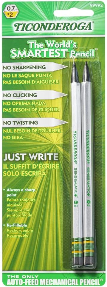 Ticonderoga Sensematic Mechanical Pencil, 0.7mm Lead by Ticonderoga