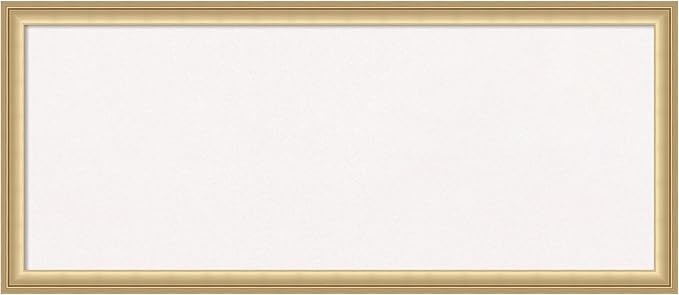 Amanti Art White Cork Board for Wall, 14x32 Vision Board with Gold Frame, Medium Corkboard Office Decor for Home Organization, Casual Corkboard Pinboard to display items for home organization-DeskLoop Office