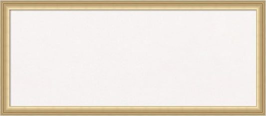 Amanti Art White Cork Board for Wall, 14x32 Vision Board with Gold Frame, Medium Corkboard Office Decor for Home Organization, Casual Corkboard Pinboard to display items for home organization-DeskLoop Office