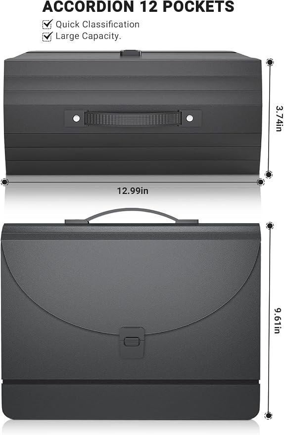 Accordion File Organizer/Expanding File Folder - Image 3