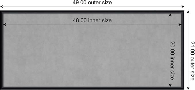 Amanti Art Black Framed Magnetic Board 21x49 Oversize Vision Board - Image 3