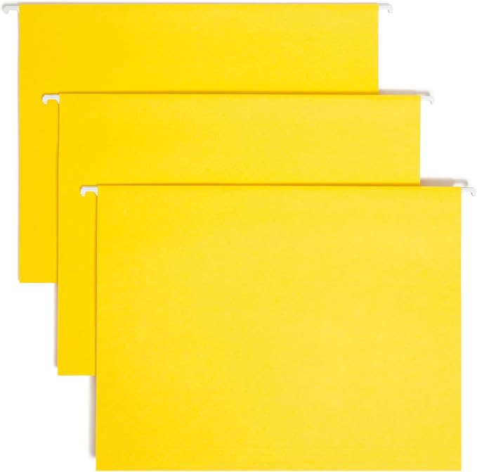 Smead Standard Hanging File Folders, 1/5-Cut Adjustable Tabs, Letter Size by SMEAD