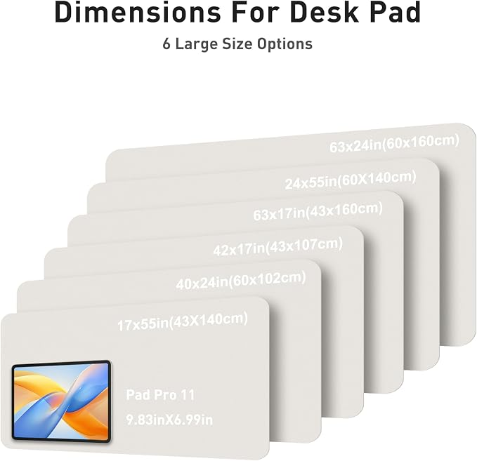 Aothia Faux Leather Desk Mat - Image 5