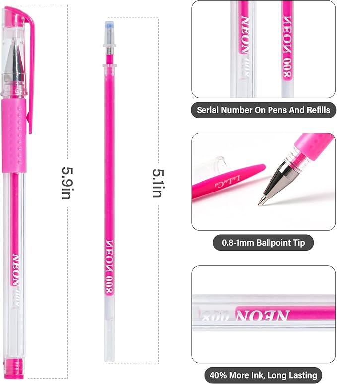 Gel Pens for Adult Coloring Book, 312 Pack Artist Colored Pens with 40% More Ink, Glitter Gel Pens with Case and Coloring Book, Perfect Art Supplies for Adults Kids for Coloring-DeskLoop Office