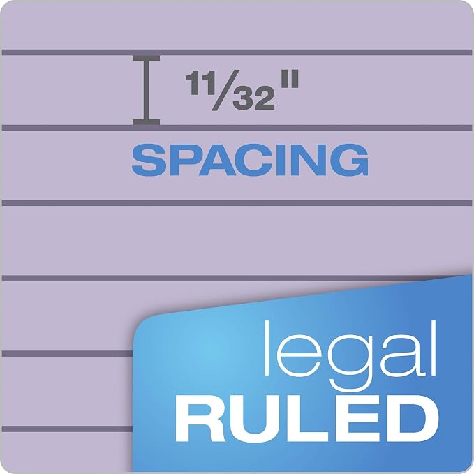 Tops Prism Writing Pads, 8-1/2" x 11-3/4", Legal Rule, Perforated, 50 Sheets - Image 4