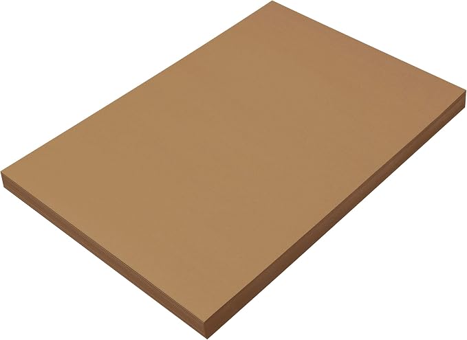 Prang Construction Paper, Light Brown, 100 Sheets by CreativityStreet%C2%AE