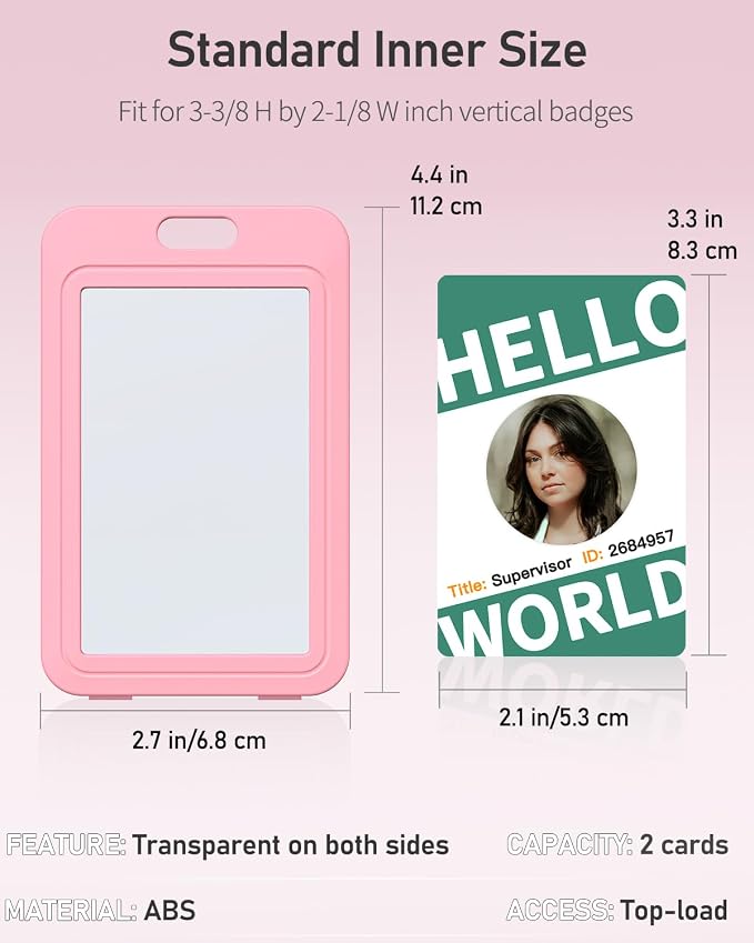 Uniclife 1 Pack ID Badge Holder - Image 7