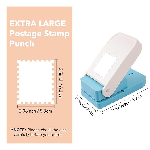 Large Stamp Punch, 2.5x2.1inch Extra Large Postage Stamps Punch, Stamps Maker - Image 4