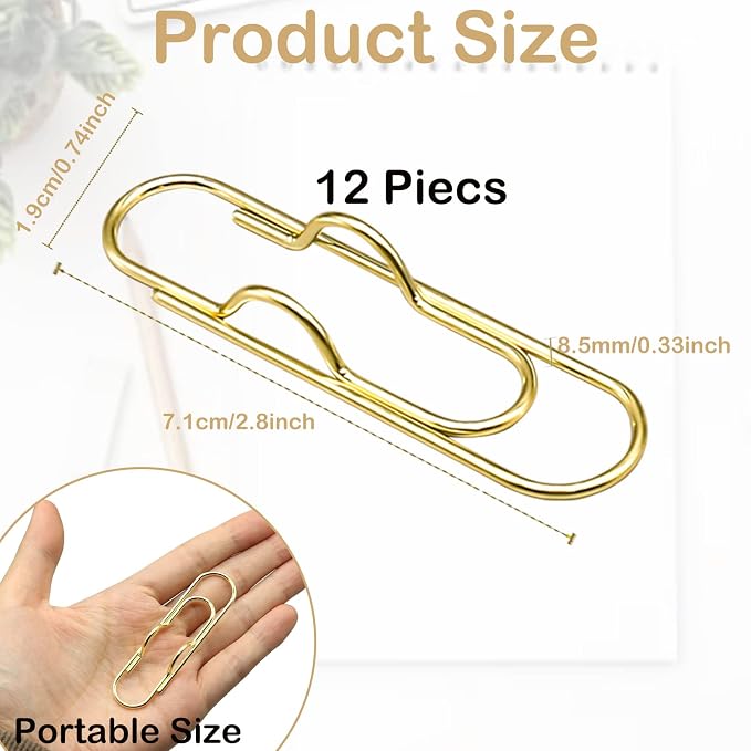 12Pcs Metal Pen Clip for Notebook, Portable Pen Holder Clip Pencil Clip - Image 7