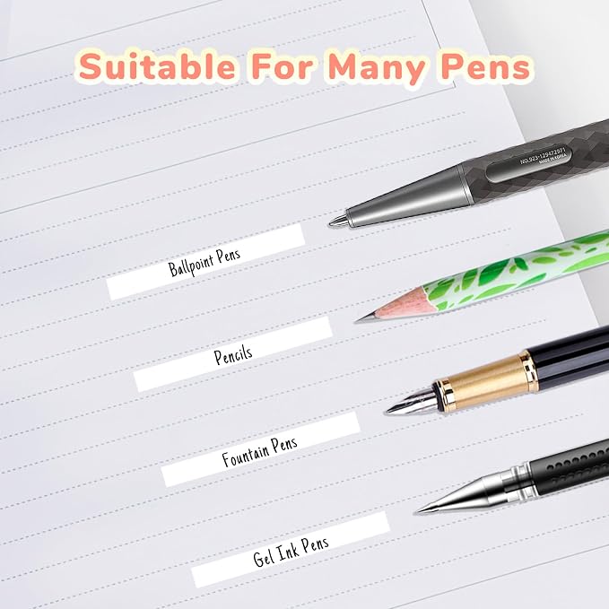 Temiary 4 Pcs White Correction Tape Pen, 19.69 ft Smooth Pull Out Tape Pens - Image 5