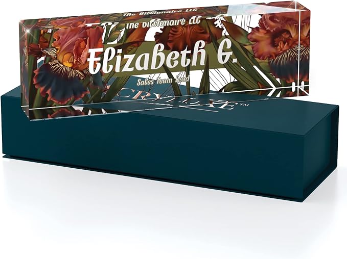 Desk Name Plate Personalized, Custom Name Plates, 2½/x8 Inches, Thick - Image 3