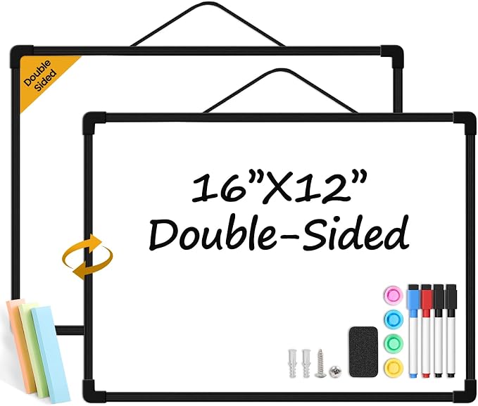 Black Frame Small Dry Erase Board by Lumspax
