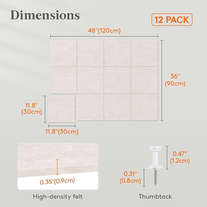 Lifewit 48"x 36" Felt Bulletin Board - Image 2