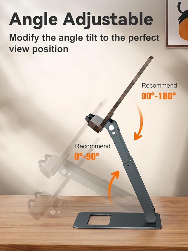 Tounee Book Stand, Telescopic Book Holder Stand, Adjustable Height Pull Out - Image 3