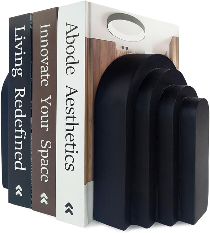 Book Ends for Heavy Books, Resin Decorative bookends, Heavy Duty Bookend for - Image 8