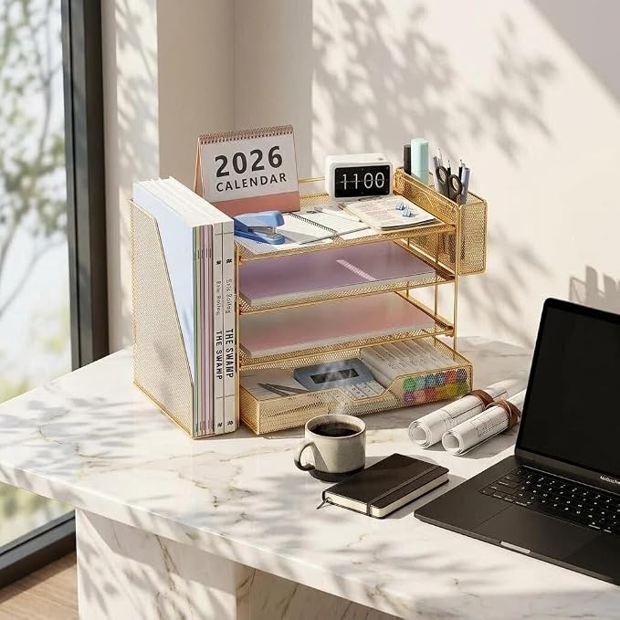 OPNICE Desk Organizers and Accessories, 4-Tier Office Desk Accessories & - Image 9